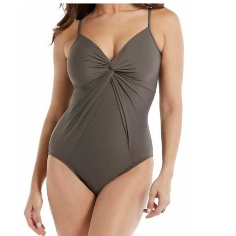 Miraclesuit Love Knot Mineral Swimsuit (PLUS SIZE)